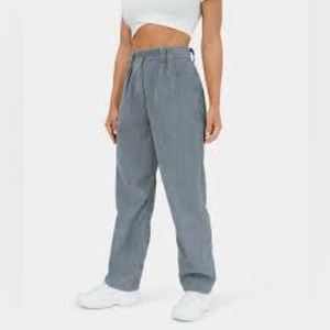 Halara : 	
Mid Rise Button Zipper Side Pocket Corduroy Casual Pants Sedona Sage